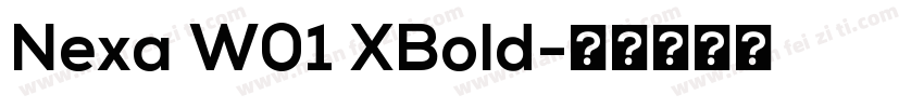Nexa W01 XBold字体转换